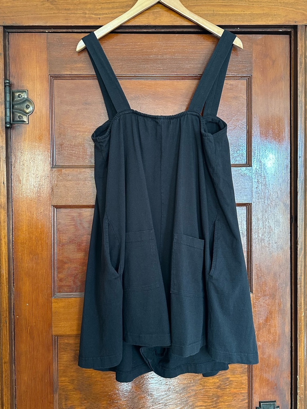 Free People Black Beach Nichola Pleated Sleeveless Romper Size Large Casual Boho - Picture 9 of 15